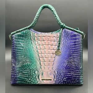 BRAHMIN Ombré Melbourne Elaine Satchel Enchant Bag Purse Handbag